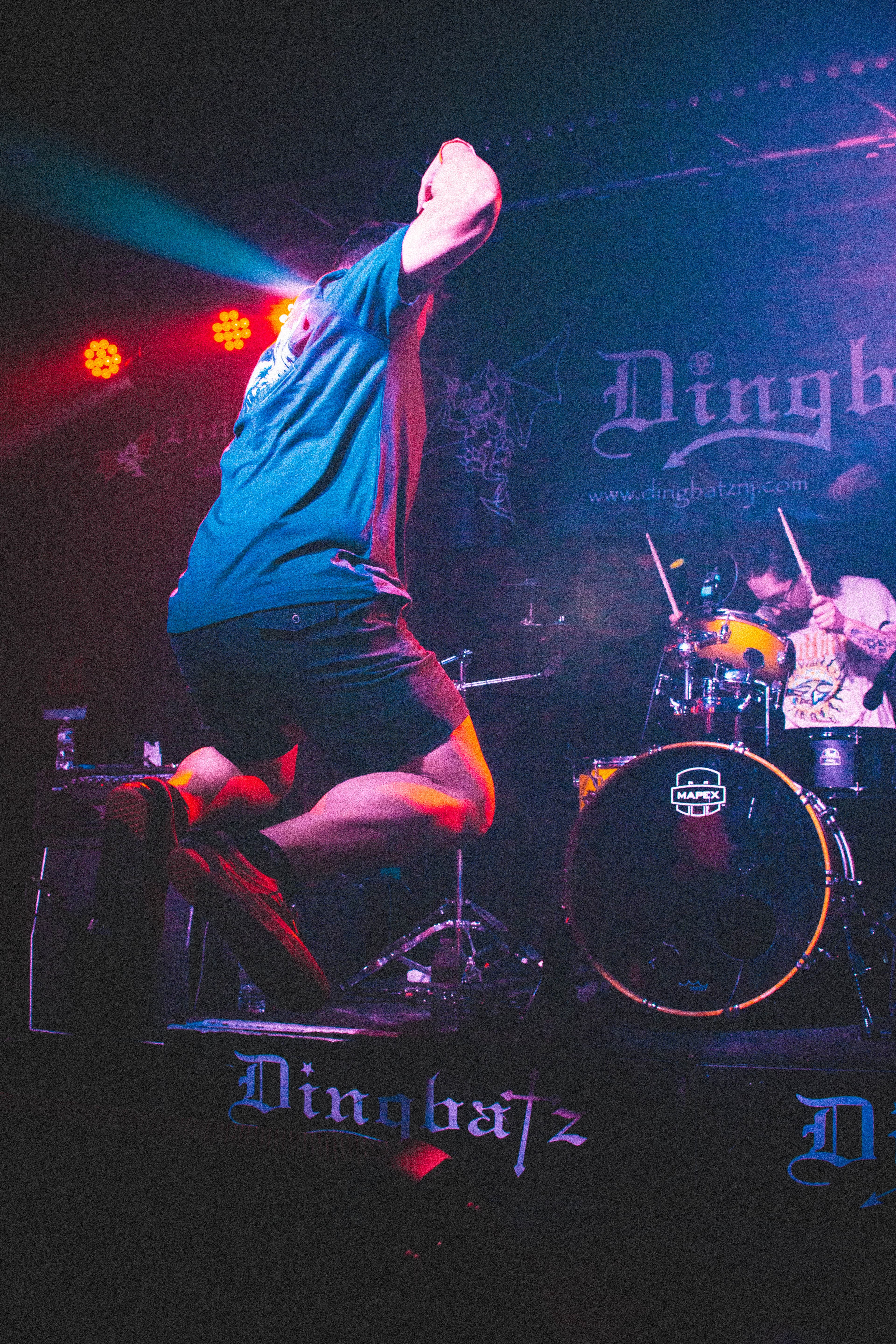Undisputed playing in front of a crowd